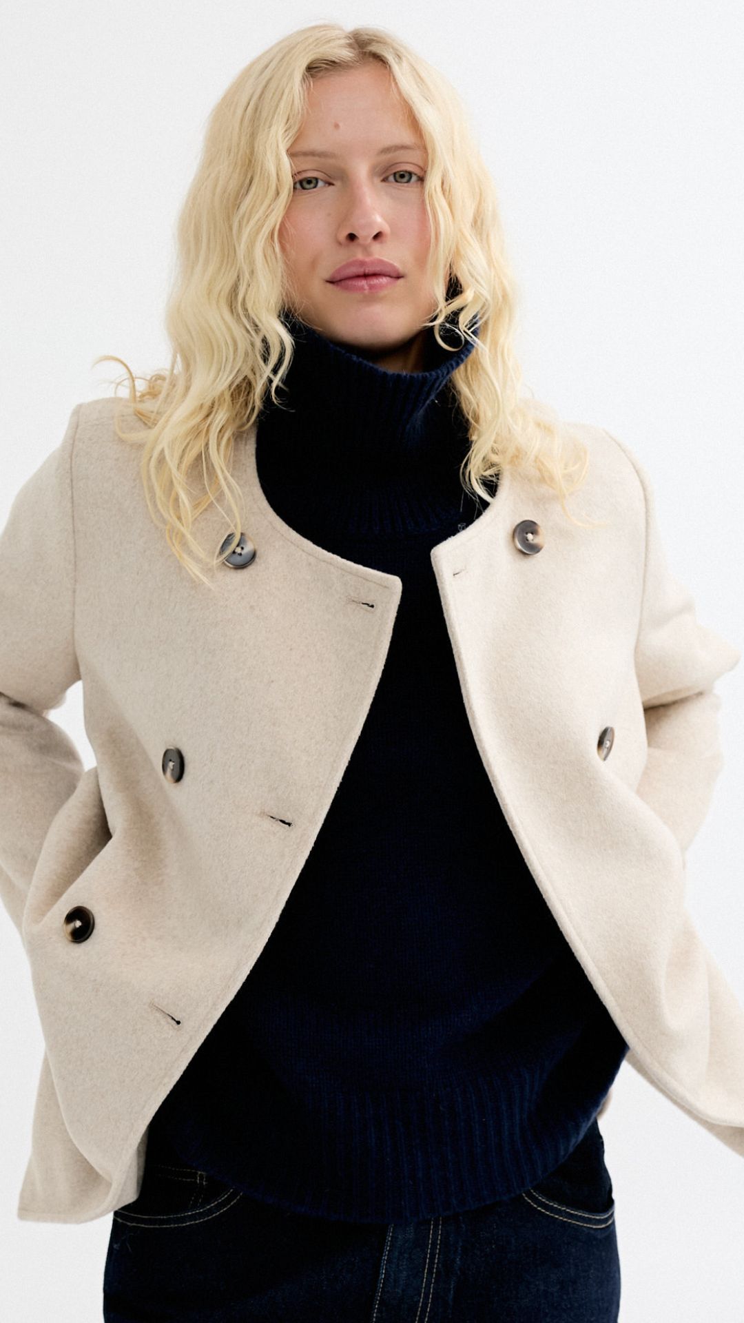 Kvinnors Blazer Klassisk Polyester Elastan main image 0